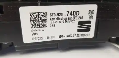 Peça sobressalente para automóvel em segunda mão quadrante por seat ibiza 1.0 tsi referências oem iam 6f0920740d  6f0920740d