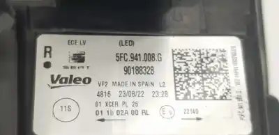 Second-hand car spare part right headlight for cupra leon 1.5 16v tsi act oem iam references 5fc941007g  5fc941774
