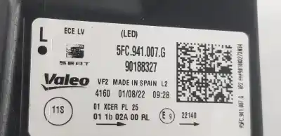 Автозапчастина б/у ліва фара для cupra leon 1.5 16v tsi act посилання на oem iam 5fc941007g  5fc941007g