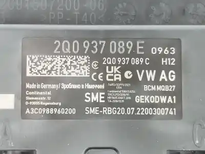 Second-hand car spare part electronic module for seat ibiza 1. tgi ecofuel oem iam references 2q0937089e  2q0937089e
