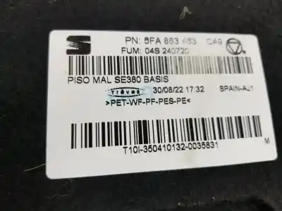 Second-hand car spare part trunk upholstery for cupra leon 1.5 16v tsi act oem iam references 5fa863463a