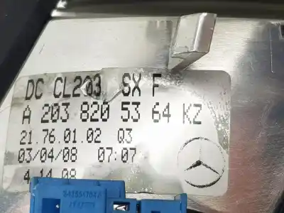 Автозапчастина б/у внутрішній лівий задній ліхар для mercedes-benz clase clc (cl203) clc 2.2 cdi cat посилання на oem iam a2038205364  a2038205364
