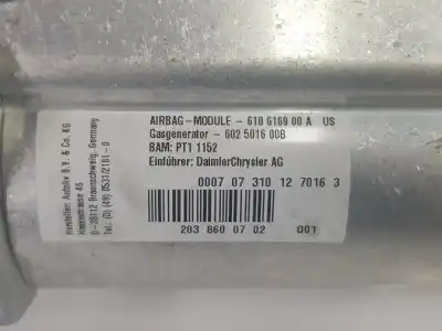 Автозапчастина б/у передня права подушка безопасности для mercedes-benz clase clc (cl203) clc 2.2 cdi cat посилання на oem iam a2038600702  a2038600702