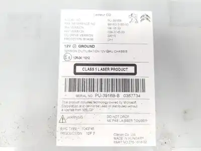 Tweedehands auto-onderdeel audiosysteem / radio-cd voor ds 4 style oem iam-referenties 9818013180  9818013180 Tweedehands auto-onderdeel audiosysteem / radio-cd voor ds 4 style oem iam-referenties 9818013180  9818013180