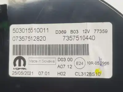 Peça sobressalente para automóvel em segunda mão quadrante por fiat nuova 500 1.2 referências oem iam 735751282 735751044 