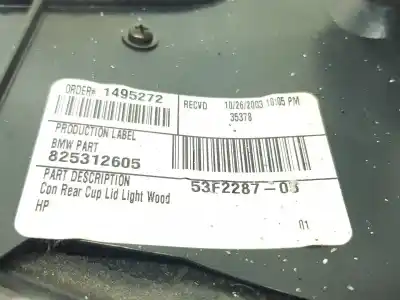 Pezzo di ricambio per auto di seconda mano bracciolo centrale per bmw serie x5 (e53) 3.0d riferimenti oem iam 51168402933  51167077531