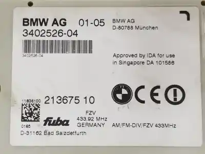 Second-hand car spare part electronic module for bmw x3 (e83) 2.0 d oem iam references 65203402526  3402526