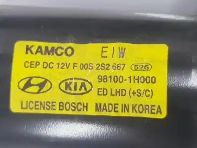 İkinci el araba yedek parçası ön silecek motoru için kia ceed 1.6 oem iam referansları 981001h000  