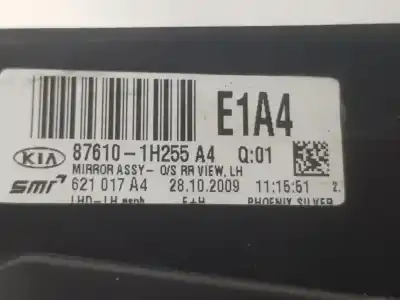 Peça sobressalente para automóvel em segunda mão espelho retrovisor esquerdo por kia ceed 1.6 referências oem iam 876101h255  