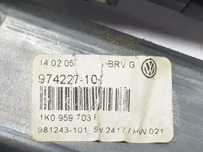 Pezzo di ricambio per auto di seconda mano motore alzacristalli posteriore sinistro per volkswagen passat b6 (3c2) 2.0 tdi 16v riferimenti oem iam 1k0959703f  1k0959703f
