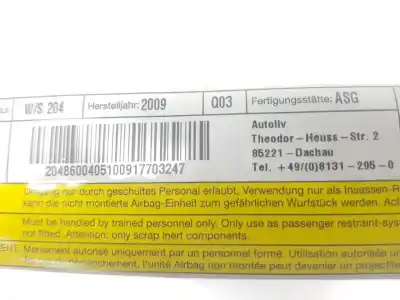 Second-hand car spare part rear right side airbag for clase c clase c familiar 2.1 cdi oem iam references a2048600405  a2048600405