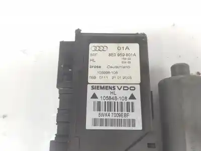 Автозапчастина б/у двиг скла задне ліво для audi a4 b7 (8ec) 2.0 tdi 16v посилання на oem iam 8e0959801e  8e0959801e