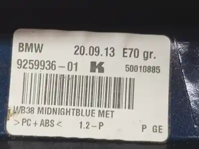Peça sobressalente para automóvel em segunda mão antena por bmw x6 (e71, e72) xdrive 40 d referências oem iam 65209226895  9226895