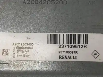 Автозапчастина б/у ебу контролер двигуна для dacia logan ii 1.0 12v посилання на oem iam 237109612r  237109612r