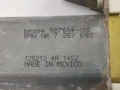 Second-hand car spare part right front window motor for bmw x6 (e71, e72) xdrive 40 d oem iam references 67627267692  7267692