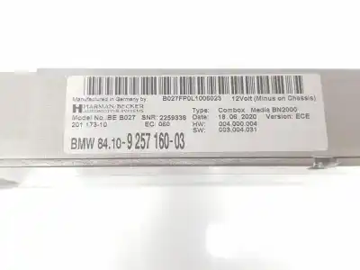 Peça sobressalente para automóvel em segunda mão módulo eletrônico por bmw x6 (e71, e72) xdrive 40 d referências oem iam 84109257160  9257160