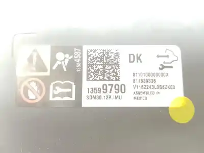 Second-hand car spare part airbag control unit for opel mokka / mokka x (j13) 1.6 cdti 4x4 (_76) oem iam references 13599790  13584587