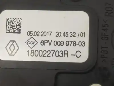 Автозапчасти б/у педальный потенциометр за dacia logan ii 1.0 12v ссылки oem iam 180022703r  180022703r