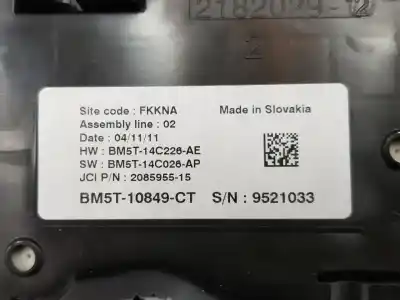 Peça sobressalente para automóvel em segunda mão quadrante por ford cmax 2 1.6 tdci 115ch manual referências oem iam 5580301  bm5t10849bcm