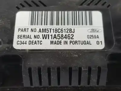 Peça sobressalente para automóvel em segunda mão comando de sofagem (chauffage / ar condicionado) por ford cmax 2 1.6 tdci 115ch manual referências oem iam 1866943  am5t18c612bj