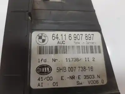 Peça sobressalente para automóvel em segunda mão comando de sofagem (chauffage / ar condicionado) por bmw 3 (e46) 320 d referências oem iam 64116907897  64116956319