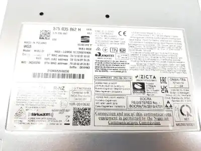 Автозапчастина б/у gps навігаційна система для seat ibiza 1.0 tsi посилання на oem iam 575035862h  575035862h
