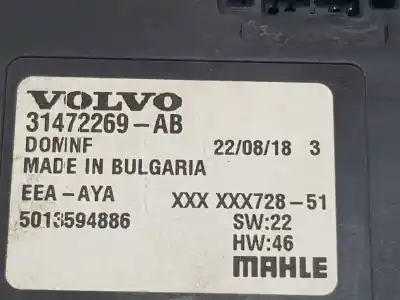 Автозапчастина б/у електронний модуль для volvo v60 familiar 2.0 d посилання на oem iam 31472269ab  31472269ab
