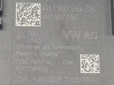 Second-hand car spare part electronic module for seat ibiza 1.6l oem iam references 4k1907594cb  4k1907594cb