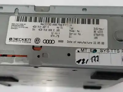Second-hand car spare part gps navigation system for audi a4 b8 (8k2) 2.0 tdi oem iam references 4e0910888e  4e0919887m