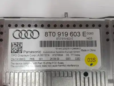 Автозапчасти б/у многофункциональный дисплей за audi a5 (8t3) 2.0 tdi ссылки oem iam 8t0919603e