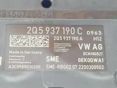 Second-hand car spare part electronic module for seat ibiza 1.6l oem iam references 2q5937190c  2q5937190c