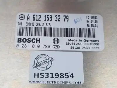 Second-hand car spare part ecu engine control for clase c clase m 2.7 cdi 20v oem iam references a6121533279  a6121533279