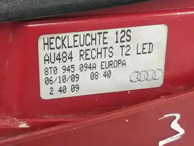 Автозапчастина б/у внутрішній правий завод для audi a5 (8t3) 2.0 tdi посилання на oem iam 8t0945094a  8t0945094a