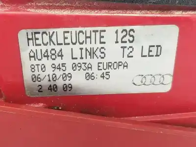Автозапчасти б/у внутренний левый задний фонарь за audi a5 (8t3) 2.0 tdi ссылки oem iam 8t0945093a
