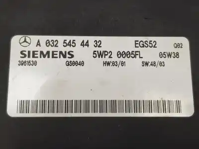 Second-hand car spare part electronic module for clase c clase m 2.7 cdi 20v oem iam references a0325454432  a0325454432