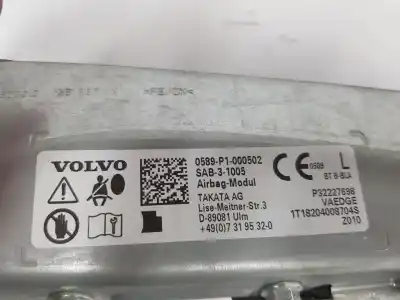 Автозапчастина б/у передня ліва бічна подушка безпеки для volvo v60 familiar 2.0 d посилання на oem iam 32227698  32241946