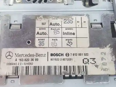 Second-hand car spare part gps navigation system for clase c clase m 2.7 cdi 20v oem iam references a1638203689  a1638203689