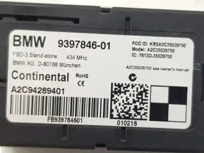 Автозапчасти б/у электронный модуль за bmw serie 2 gran tourer (f46) 2.0 16v turbodiesel ссылки oem iam 61359397846  9397846