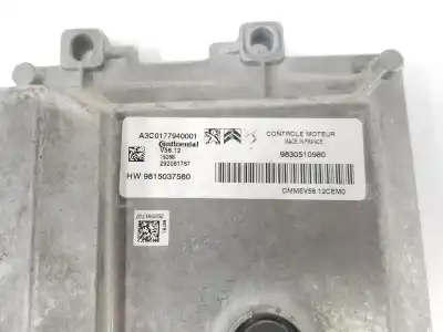 Автозапчастина б/у ебу контролер двигуна для citroen c3 aircross 1.2 12v vti посилання на oem iam 9830510980  9830510980