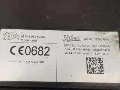 Автозапчасти б/у электронный модуль за citroen c4 picassospacetourer attraction ссылки oem iam 9801695280  9801695280