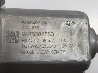 Автозапчастина б/у двигатель переднього правого скла для citroen c4 picasso ii 1.6 bluehdi 120 посилання на oem iam 9675924680  9675288880