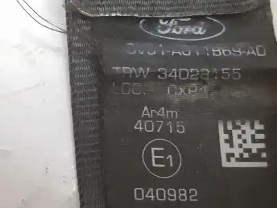 Автозапчастина б/у задній лівий ремін безпеки для ford fiesta vi (cb1, ccn) 1.6 tdci посилання на oem iam 1537289  8v51a611b69ad