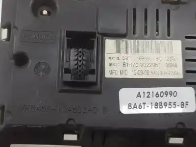 Second-hand car spare part multifunction display for ford fiesta vi (cb1, ccn) 1.6 tdci oem iam references 1940795  8a6t18b955bg