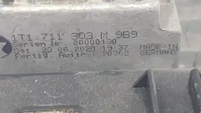 Автозапчасти б/у рычаг ручного тормоза за volkswagen caddy ocio (sa) (03.2015) beach bmt 75 cv / 55 kw ссылки oem iam 1t1711303m  1t1711303m