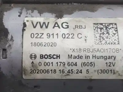 Автозапчастина б/у двигун запускається для volkswagen caddy ocio (sa) (03.2015) beach bmt 75 cv / 55 kw посилання на oem iam 02z911022c  02z911022c