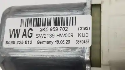 Автозапчастина б/у двигатель переднього правого скла для volkswagen caddy ocio (sa) (03.2015) beach bmt 75 cv / 55 kw посилання на oem iam 2k5959702  2k5959702