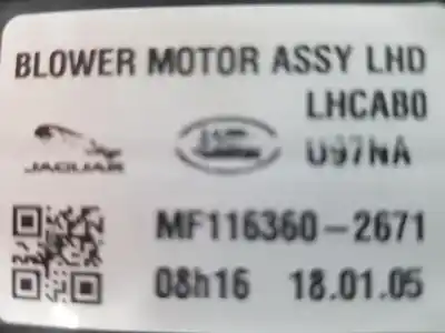 Second-hand car spare part heating fan for jaguar fpace 2.0 turbo oem iam references t2h8144  gx7318456aa