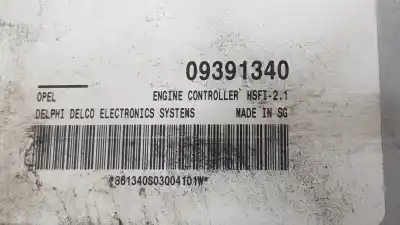 Gebrauchtes Autoersatzteil ecu-motorsteuergerät uce motorsteuergerät zum opel astra g berlina 1.6 16v oem-iam-referenzen 09391340 9391340 