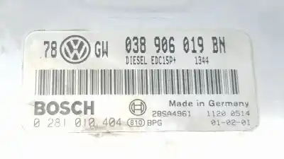 Piesă de schimb auto la mâna a doua unitate de control motor ecu pentru volkswagen passat berlina (3b3) 1.9 tdi referințe oem iam 0389906019bn 0389906019bn 