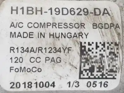 Автозапчастина б/у компресор кондиционера для ford ecosport 1.0 ecoboost посилання на oem iam 2112670  h1bh19d629da